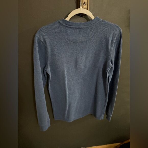 Member's Mark Thermal Henley Men's Size Small Blue NEW - Picture 5 of 8